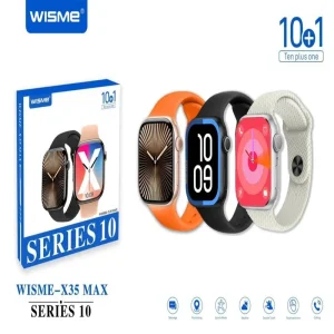 ساعت هوشمند طرح اپل واچ سری 10 به همراه ده عدد بند مدل WISME X35 Max