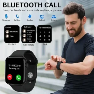 ساعت هوشمند 49 میلی متری طرح اپل واچ به همراه 5 عدد بند و هدست بلوتوثی مدل WISME M1