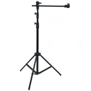 سه پایه دوربین تولید محتوا به همراه میله افقی مدل T شو با قابلیت تنظیم ارتفاع مدل Panasun M2 905
