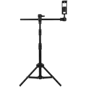 سه پایه دوربین تولید محتوا به همراه میله افقی مدل T شو و هولدر تبلت و موبایل مدل Panasun M2 New