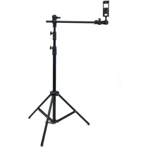 سه پایه دوربین تولید محتوا به همراه میله افقی مدل T شو با قابلیت تنظیم ارتفاع مدل Panasun M2 905