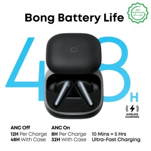 هدست بلوتوثی با قابلیت  Adaptive ANC 3.0 از برند انکر مدل SoundCore Liberty 5 (نسخه اورجینال +  گارانتی شرکتی)
