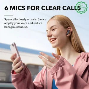 هدست بلوتوثی با قابلیت  Adaptive ANC 2.0 از برند انکر مدل SoundCore Liberty 4 NC (نسخه اورجینال +  گارانتی شرکتی)