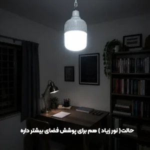 لامپ اضطراری شارژی مدل آویزدار با توان 60 وات از برند کوکلاسیک مدل Kuclassic LED-2 60W (اورجینال)
