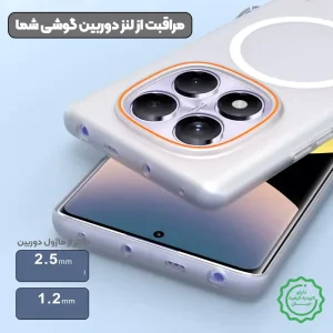 قاب نیمه مات فوق نازک از برند Soft Sanding برای Xiaomi Redmi Note 15 Pro 4G با پشتیبانی مگ سیف