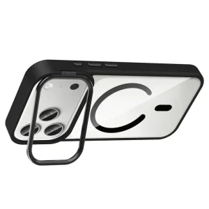 قاب اورجینال IPHONE 17 Pro Max مگ سیف دار مدل Magsafe Stand + محافظ لنز رینگی ست