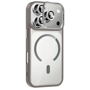 قاب اورجینال IPHONE 17 Pro Max مگ سیف دار مدل Magsafe Stand + محافظ لنز رینگی ست