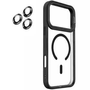 قاب اورجینال IPHONE 17 Pro مگ سیف دار مدل Magsafe Stand + محافظ لنز رینگی ست