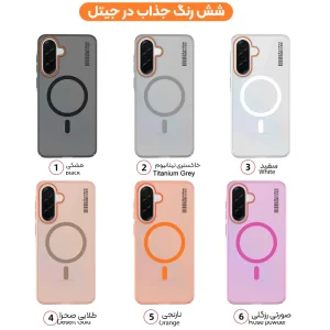 قاب نیمه مات فوق نازک از برند Soft Sanding برای Samsung Galaxy A57 با پشتیبانی مگ سیف