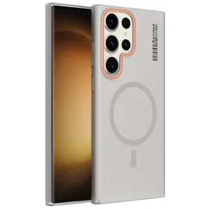 قاب نیمه مات فوق نازک از برند Soft Sanding برای Samsung Galaxy S22 Ultra با پشتیبانی مگ سیف