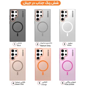 قاب نیمه مات فوق نازک از برند Soft Sanding برای Samsung Galaxy S22 Ultra با پشتیبانی مگ سیف