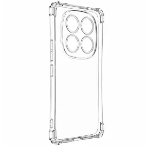 گارد شفاف ایربگ دار برای گوشی Xiaomi Redmi Note 14 Pro 4G مدل ژله ای محافظ لنزدار
