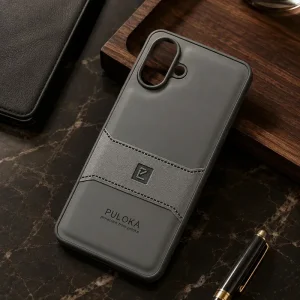 کاور چرمی مدل Puloka Next مناسب برای گوشی Samsung Galaxy A07 (خاکستری)