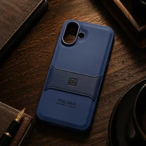 کاور چرمی مدل Puloka Next مناسب برای گوشی Samsung Galaxy A07 (سورمه‌ای)