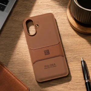 کاور چرمی مدل Puloka Next مناسب برای گوشی Samsung Galaxy A07 (عسلی)