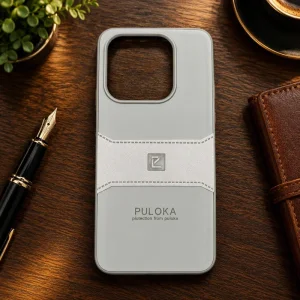 کاور چرمی مدل Puloka Next مناسب برای گوشی Xiaomi Redmi Note 14 4G (خاکستری)