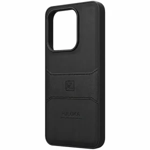 کاور چرمی مدل Puloka Next مناسب برای گوشی Xiaomi Redmi Note 14 4G (مشکی)