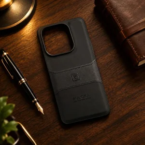 کاور چرمی مدل Puloka Next مناسب برای گوشی Xiaomi Redmi Note 14 4G (مشکی)