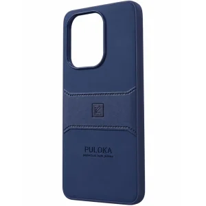 کاور چرمی مدل Puloka Next مناسب برای گوشی Xiaomi Redmi Note 14 4G (سورمه ای)
