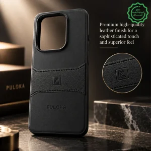 کاور چرمی مدل Puloka Next مناسب برای گوشی Xiaomi Redmi Note 14 4G (سورمه ای)