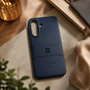 کاور چرمی مدل Puloka Next مناسب برای گوشی Samsung Galaxy A17 (سورمه‌ای)