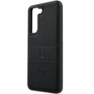 کاور چرمی مدل Puloka Next مناسب برای گوشی Samsung Galaxy S21 FE (مشکی)