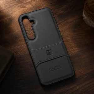 کاور چرمی مدل Puloka Next مناسب برای گوشی Samsung Galaxy A55 (مشکی)