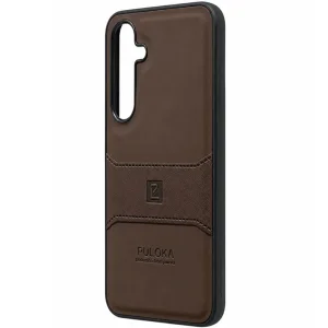 کاور چرمی مدل Puloka Next مناسب برای گوشی Samsung Galaxy A55 (قهوه ای)