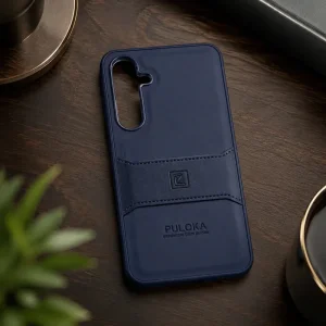 کاور چرمی مدل Puloka Next مناسب برای گوشی Samsung Galaxy A35 (سورمه‌ای)