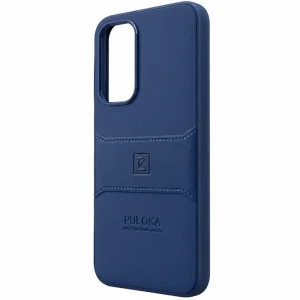 کاور چرمی مدل Puloka Next مناسب برای گوشی Samsung Galaxy S24 FE (سورمه‌ای)