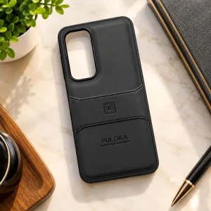 کاور چرمی مدل Puloka Next مناسب برای گوشی Samsung Galaxy S24 FE (مشکی)