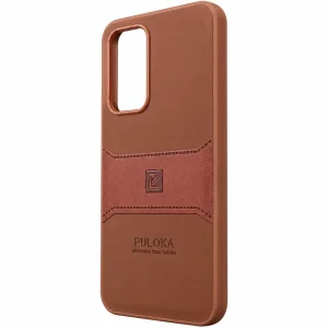 کاور چرمی مدل Puloka Next مناسب برای گوشی Samsung Galaxy A54 (عسلی)