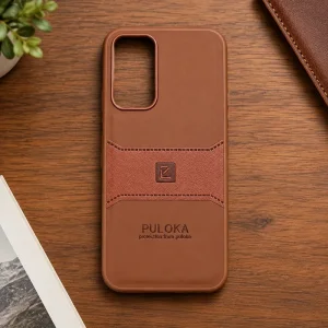 کاور چرمی مدل Puloka Next مناسب برای گوشی Samsung Galaxy A54 (عسلی)