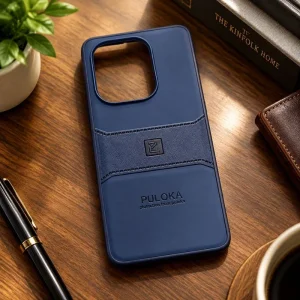 کاور چرمی مدل Puloka Next مناسب برای گوشی Xiaomi Redmi Note 13 Pro 4G (سورمه ای)