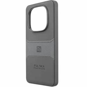 کاور چرمی مدل Puloka Next مناسب برای گوشی Xiaomi Redmi Note 14 Pro 4G (خاکستری)