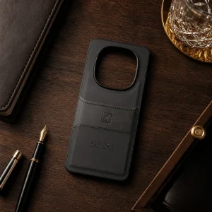 کاور چرمی مدل Puloka Next مناسب برای گوشی Xiaomi Redmi Note 14 Pro 4G (مشکی)