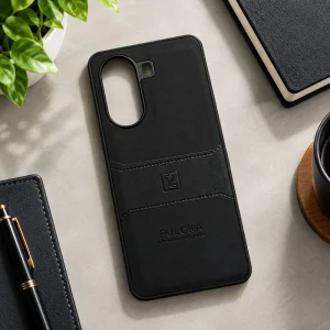 کاور چرمی مدل Puloka Next مناسب برای گوشی Xiaomi Poco X7 Pro (مشکی)