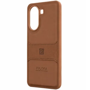 کاور چرمی مدل Puloka Next مناسب برای گوشی Xiaomi Poco X7 Pro (عسلی)