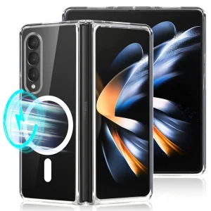 قاب گوشی مگ سیف شفاف مناسب برای Samsung Galaxy Z Fold4
