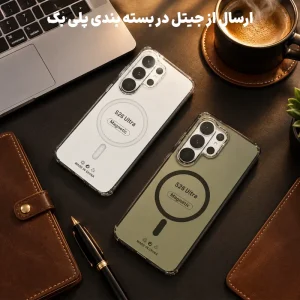 کاور شیشه ای PC Hard مدل Ultra Slim Magsafe برای Samsung Galaxy S26 Ultra