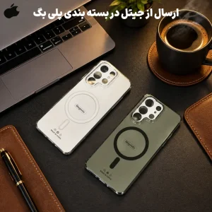 کاور شیشه ای PC Hard مدل Ultra Slim Magsafe برای Samsung Galaxy S25 Ultra