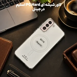 کاور شیشه ای PC Hard مدل Ultra Slim Magsafe برای Samsung Galaxy S21 FE