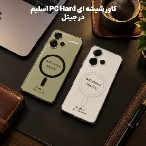 کاور شیشه ای PC Hard مدل Ultra Slim Magsafe برای Xiaomi Redmi Note 13 Pro Plus