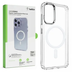 کاور شفاف مگ سیف مدل Belkin Clear Metal مناسب برای Samsung Galaxy S20 FE