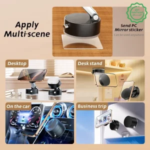 هولدر و پایه نگهدارنده مکنده مگ سیف دار برای ماشین ، میزکار و سطوح صاف مدل Bracket BLS-028