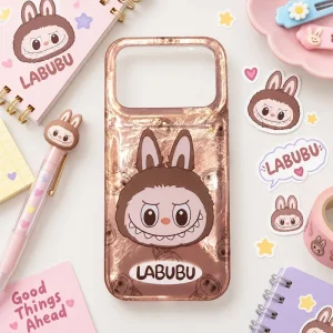 کاور فانتزی دخترانه مدل Labubu مناسب برای گوشی iPHONE 17 Pro Max