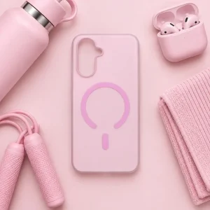 کاور هیبریدی مات دولایه مدل MagFrost مناسب برای گوشی Samsung Galaxy A57 (رنگ صورتی پاستیلی)