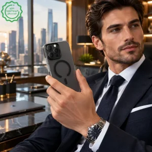 کاور هیبریدی مات دولایه مدل MagFrost مناسب برای گوشی Samsung Galaxy A54 (رنگ مشکی مخملی)