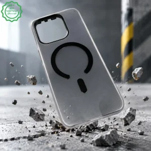 کاور هیبریدی مات دولایه مدل MagFrost مناسب برای گوشی Samsung Galaxy S25 FE (رنگ سفید مخملی)