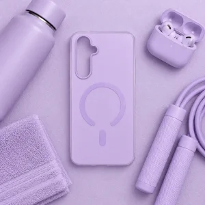 کاور هیبریدی مات دولایه مدل MagFrost مناسب برای گوشی Samsung Galaxy S25 FE (رنگ بنفش پاستیلی)